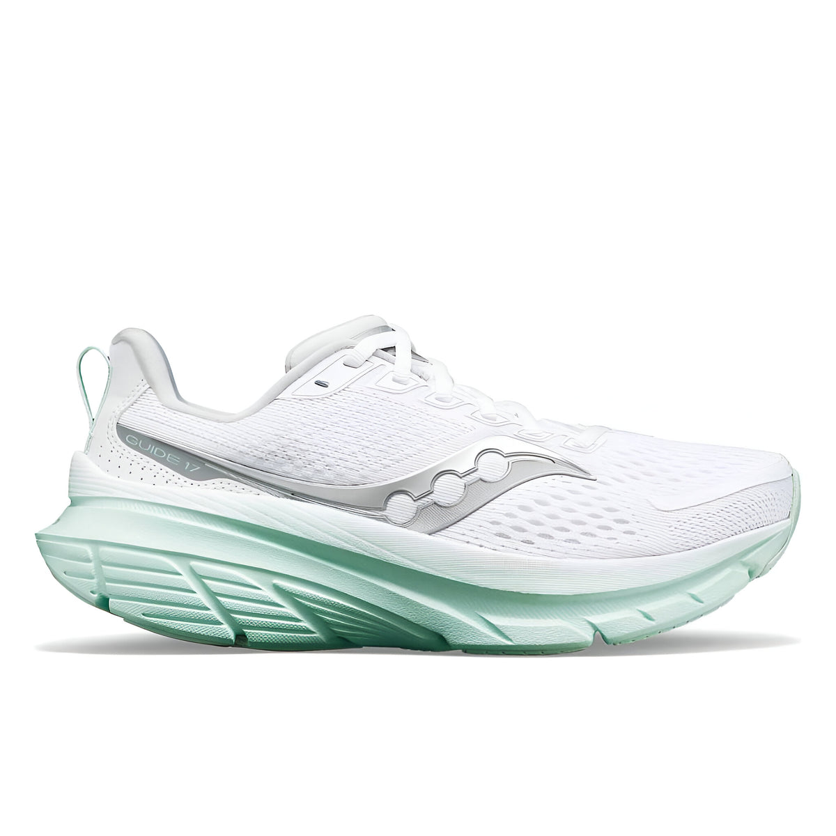 Saucony Guide 17 Road Running Stability Shoes Women's C(WHITE/JADE)