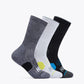Crew Run Sock 3-Pack White / Black / Grey